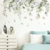 Tropical Green Leaf Butterfly Bedroom Living Room Porch Home Wall Decoration Wall Stickers