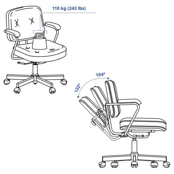 Office chair goldenbrown