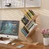 Wooden Book Shelves Desk Table Rack