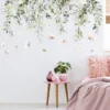 Tropical Green Leaf Butterfly Bedroom Living Room Porch Home Wall Decoration Wall Stickers