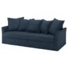 HOLMSUND 3seat sofa bed Kilanda dark blue