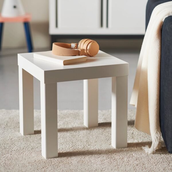 Side table white 35x35 cm