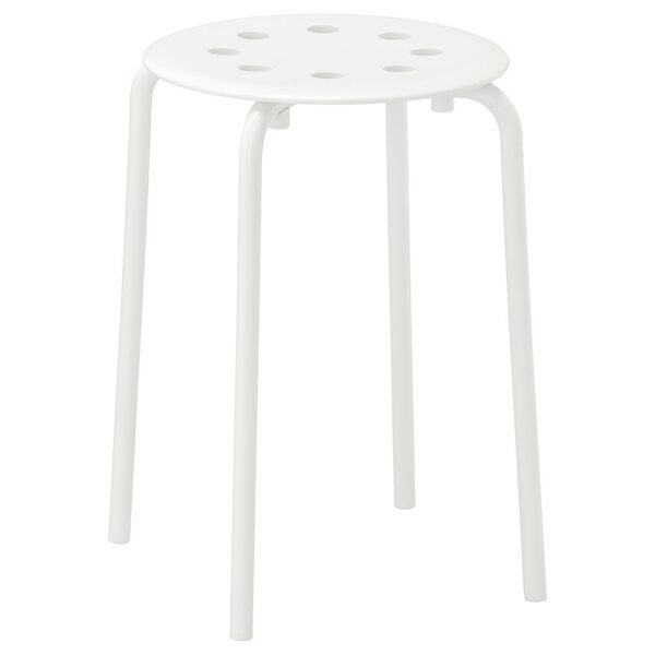 Stool white 45 cm