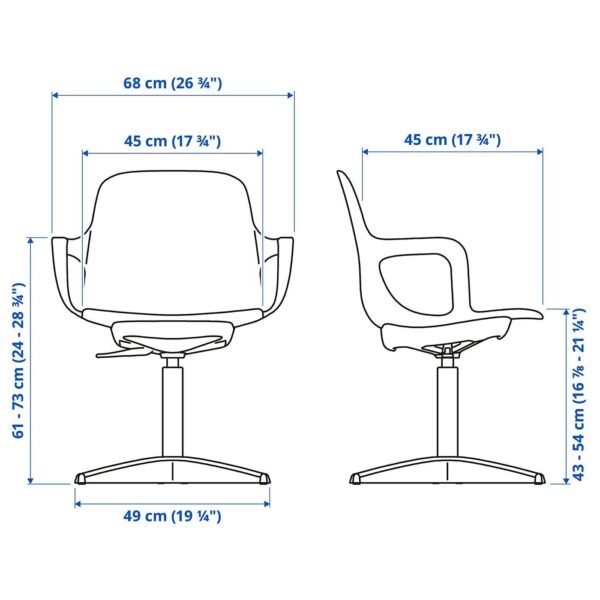 Swivel chair whitebeige