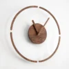 Aesthetic Wooden Clock Modern Silent Digital