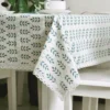 Cotton Linen Tablecloth Plaid Kindergarten Waterproof