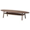 Coffee table walnut veneer 180x59 cm