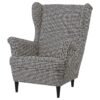Wing chair blackbeige